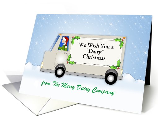 From Milk Truck Company-Christmas Card-Customizable Text card (881110)
