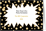 New Year’s Eve Party Invitation-Customizable Text card
