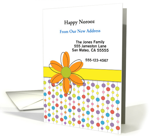 We've Moved Persian New Year-Norooz Card-Customizable Text card