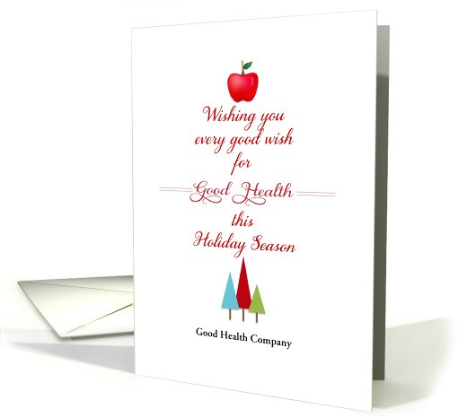 Business Health Christmas Greeting Card-Customizable... (979629)
