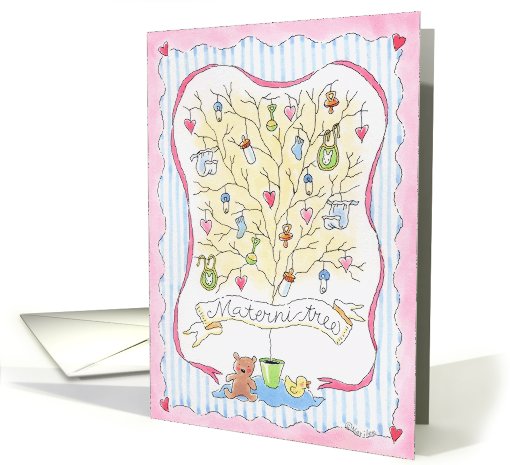 Baby Shower/ Materni -Tree card (614023)