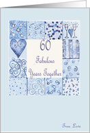 60 Fabulous Years Together card