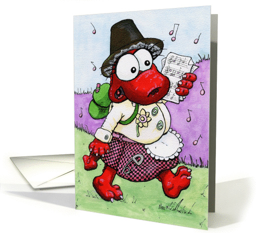 Welsh Dragon card (171031)