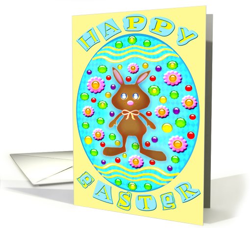 Happy Easter Chocolate Bunny 2 card (399981)