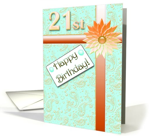 Happy 21 st Birthday card (399983)