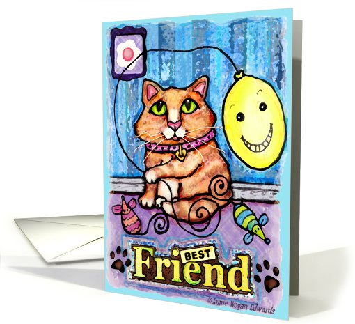 Best Friend Cat card (811408)