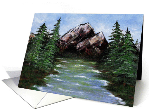 Landscape - Moutain Lake card (187330)