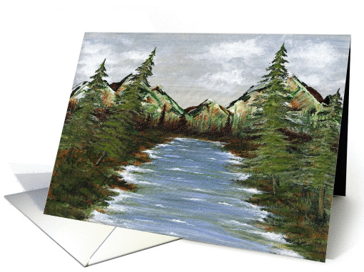 Landscape - Moutain Lake card (187332)