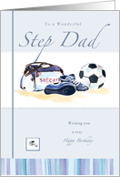 Soccer Birthday Step Dad card