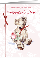 Valentines Day bear card