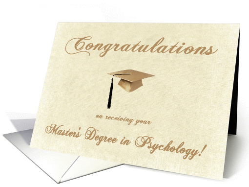 Master's Degree in Psychology Graduation Congratulations,... (1069559)