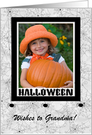 To Grandma, Spiders & Spider Webs, Halloween, Photo Card