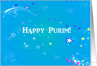 Happy Purim, Stars card