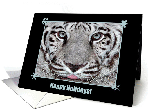 White Tiger, Happy Holidays card (284700)