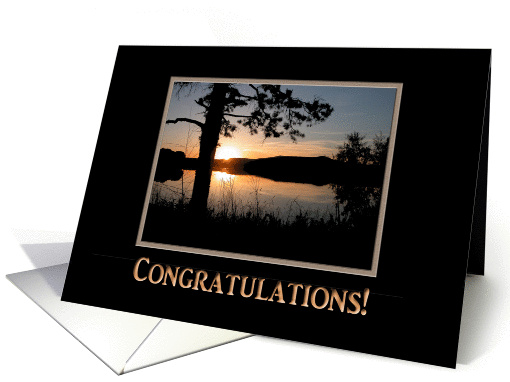 Mountain Lake, Congratulations For Parents of the Groom card (318090)