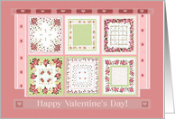 Flower Quilt, Valentine for Aunt card