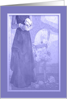 Will you by my Junior Bridesmaid?, Girl in Faded Lavender Dress card