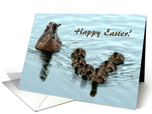 Duck Formation, Happy Easter! card (374783)