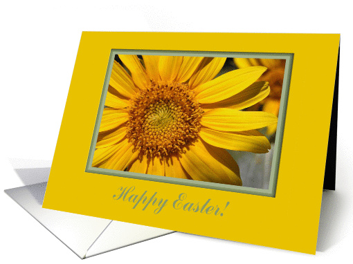 Sunflower, Happy Easter to Grandmother card (376421)