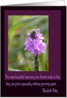 Purple Flowers/For Friend card