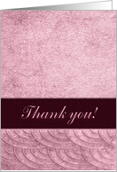 Thank you to Sister for being Bridesmaid, Pink Maroon Shell Design card