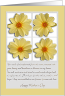 Yellow Flowers, Your seeds of love, From Daughter on Mother’s Day card