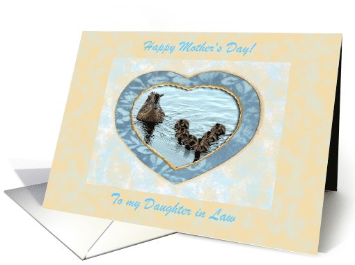 Happy Mother's Day, Ducks and Heart, Daughter in Law card (419828)