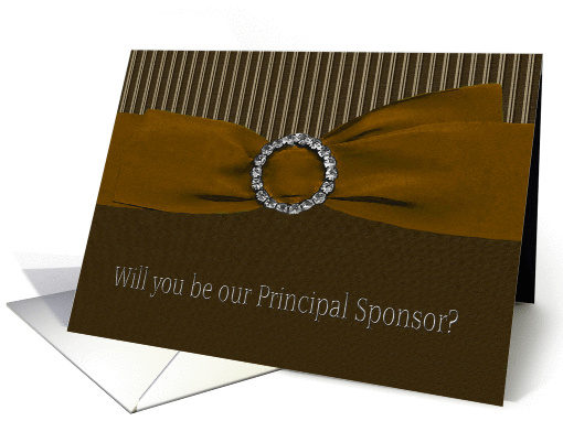 Ribbon, Will you be our Principal Sponsor? card (457395)