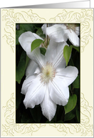 Clematis / Wedding Congratulations to Mother of the Bride card