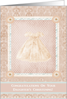 Congratulations On Your Daughters Christening card