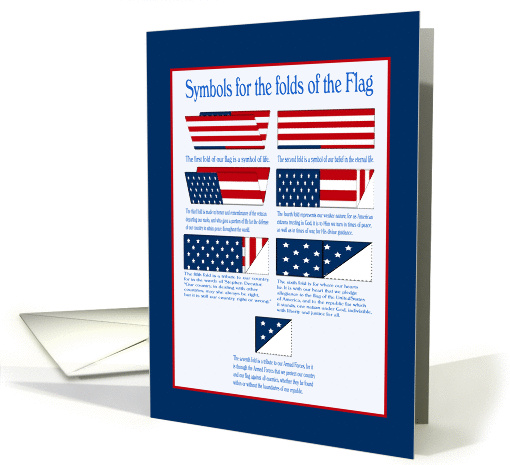 Symbols for the Folds of Our Flag. Veterans Day card (495165)