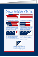 Symbols for the Folds of Our Flag. Veterans Day card