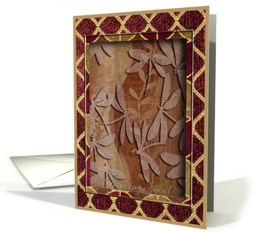 Dragonfly Tapestry / Thinking of you! card (509653)