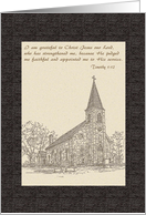 Ordination for Minister, Church, Invitations card