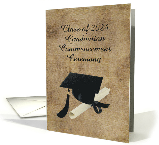 Graduation, 2024, Commencement Ceremony, Cap with Diploma,... (586111)