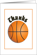 Thank you, Coach, Basketball card