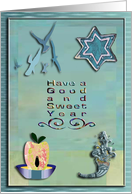 Rosh Hashanah, Good and Sweet Year card