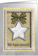 We have moved, Star on Gold card