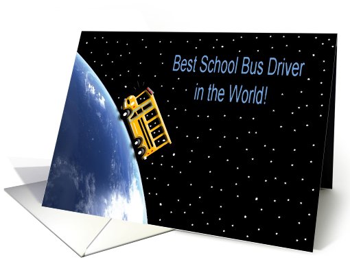 Best School Bus Driver in the World, Thank you card (720750)