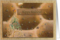 Honey Bee, Happy Holidays card