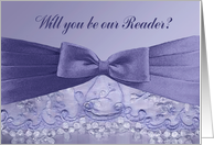 Bow on Lace, Reader Request, Purple card