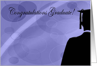 Congratulations Graduate, Purple, For Him card