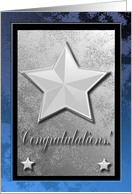 Congratulations on being Honored, Stars on Blue card