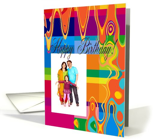 Colorful Birthday Photo card (855837)
