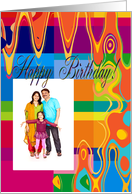 Colorful Birthday Photo Card