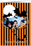 Halloween Photo Card, Bats card