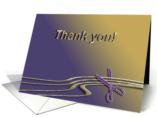 Thank you for sharing your hair, Hair and Scissors card (876639)