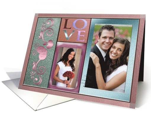 Hearts and Love Valentine Photo card (889960)