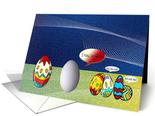 Easter Humor, Naked Egg card (904703)