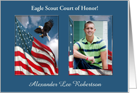 Photo Card, Eagle Scout Award Ceremony, Invitation, Soaring Eagle card